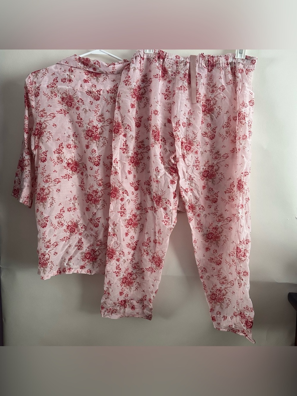 Papinelle Silk-Feel Floral Pajama Set - Size S - Picture 2 of 8